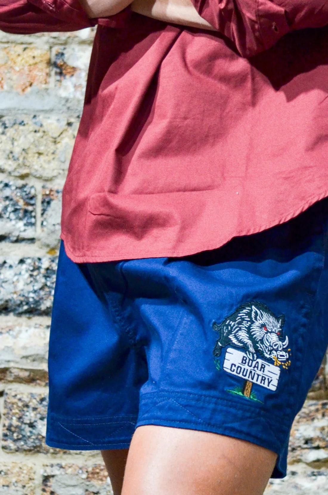 Crowbar Andy "Boar Country" Shorts French Navy