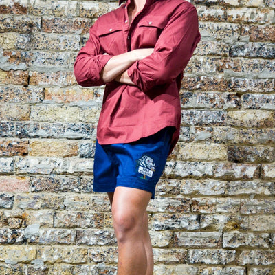 Crowbar Andy "Boar Country" Shorts French Navy