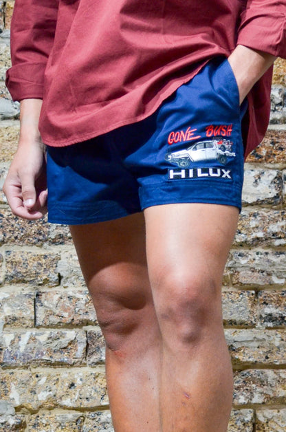 Crowbar Andy "Gone Bush" Shorts French Navy