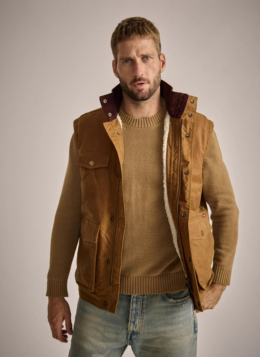 Drizabone Jumbuck  Oilskin Vest  - Limited Edition Sandstone