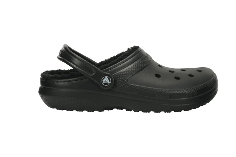Crocs Unisex Classic Lined Clog - Black