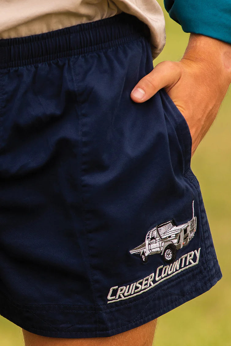 Crowbar Andy Shorts (Mens) Drill Short (French-Navy | Cruiser Country