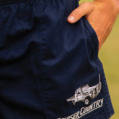 Crowbar Andy Shorts (Mens) Drill Short (French-Navy | Cruiser Country