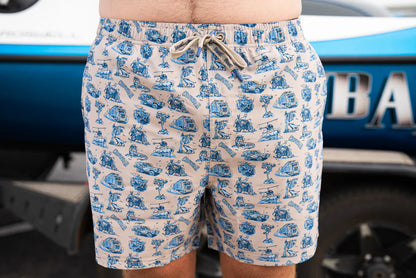 Crowbar - Happy Days Board Short (True Blue)
