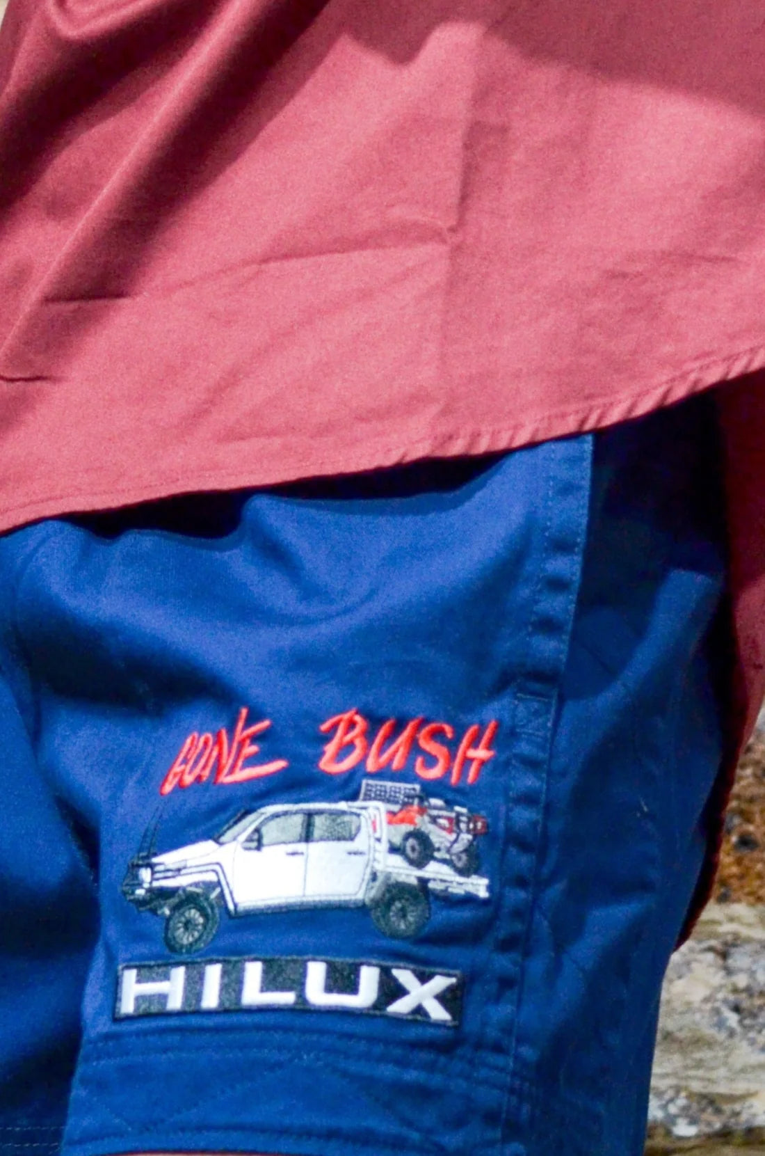 Crowbar Andy "Gone Bush" Shorts French Navy