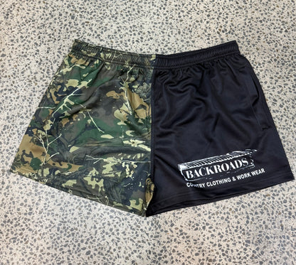 Backroads Footy Shorts Camo