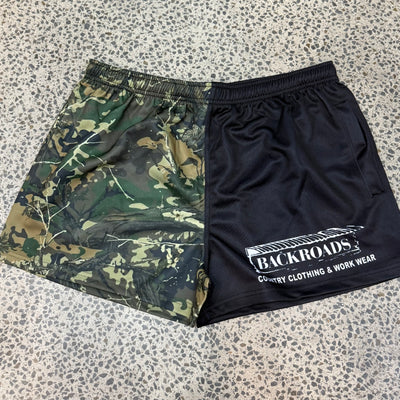 Backroads Footy Shorts Camo