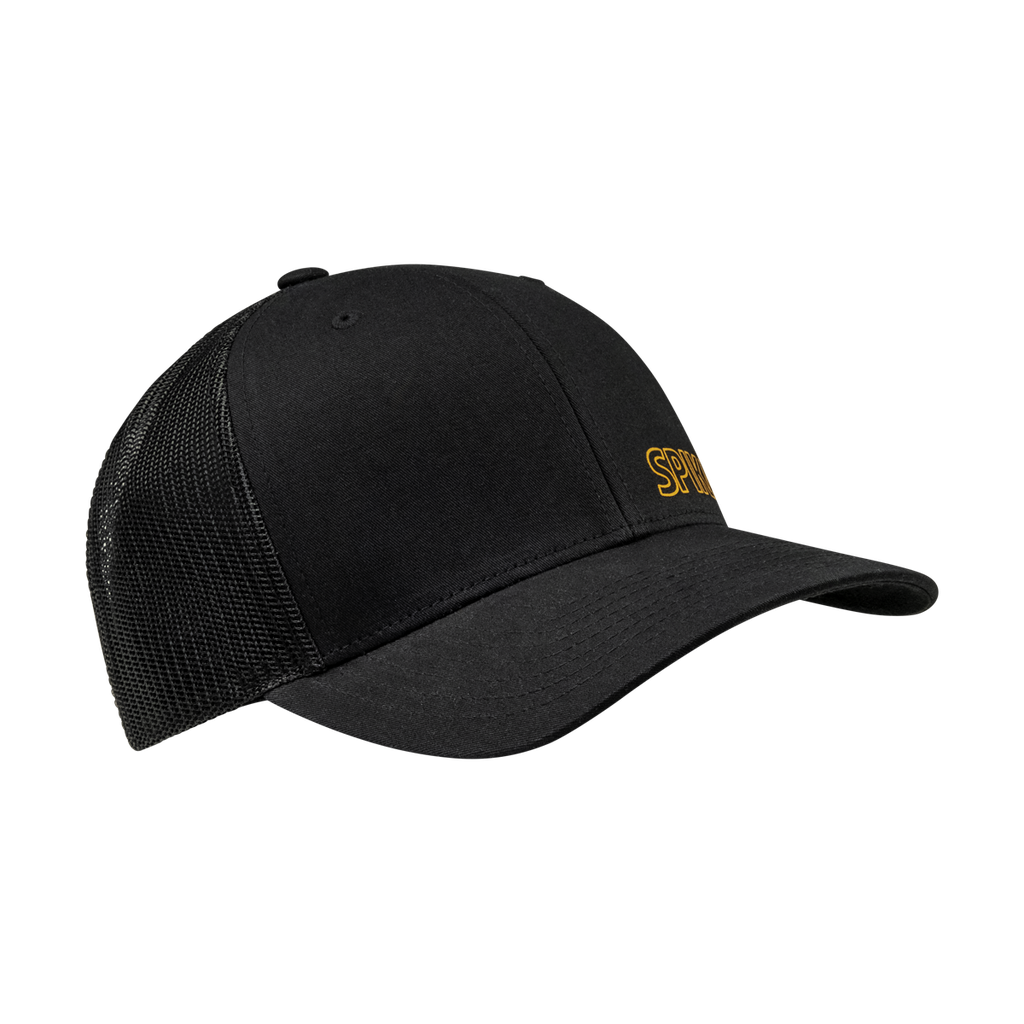 Spika Adult Go Trucker Snapback Cap - Black