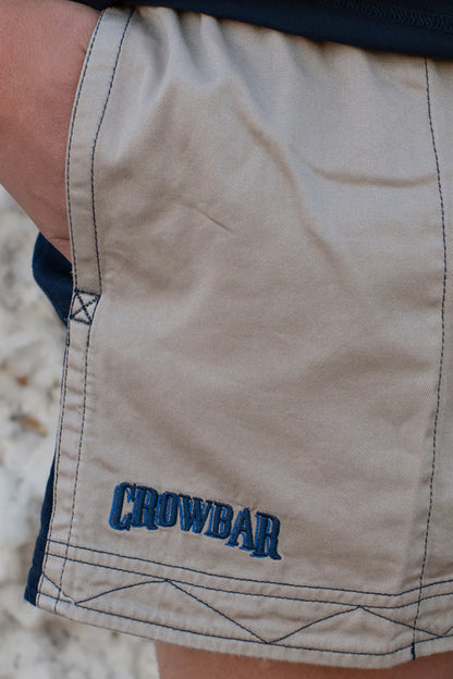 Crowbar Andy (Men's) Harlequin Drill Short (Clay | Navy)