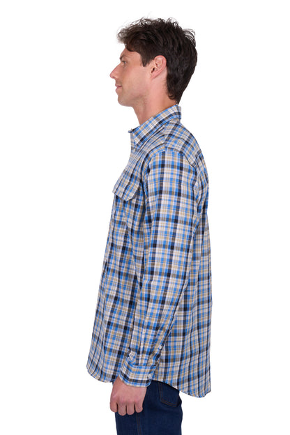 Hard Slog Men's Gibson Half Placket Long Sleeve Shirt
