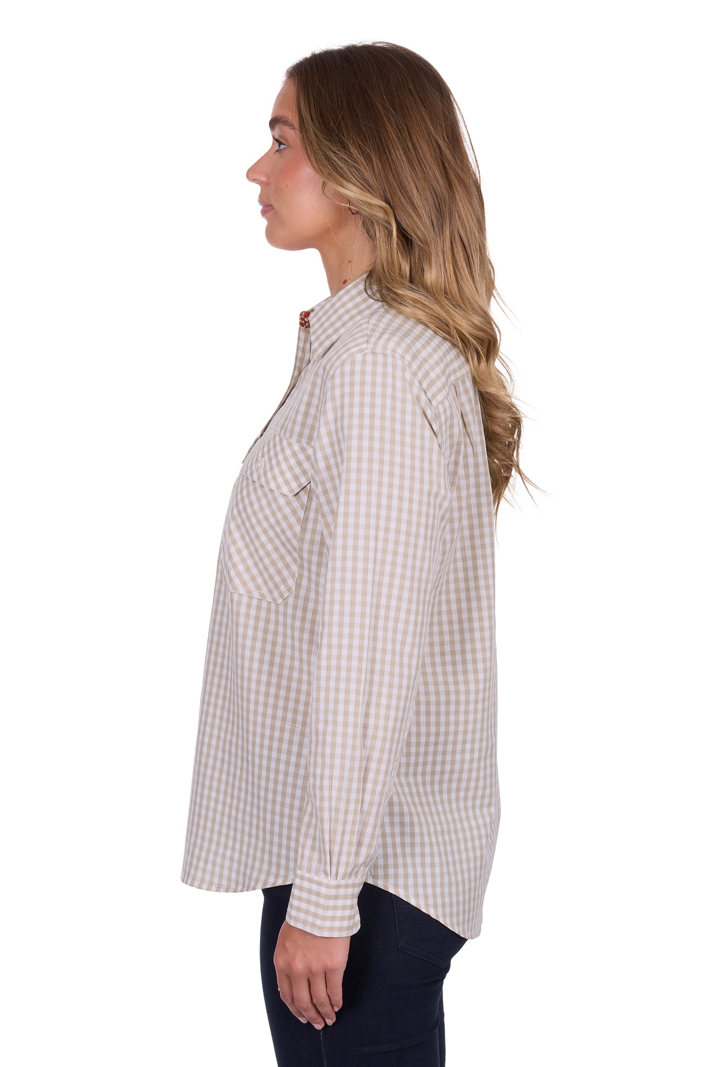 Hard Slog Women's Sara Half Placket Long Sleeve Shirt