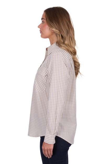 Hard Slog Women's Sara Half Placket Long Sleeve Shirt