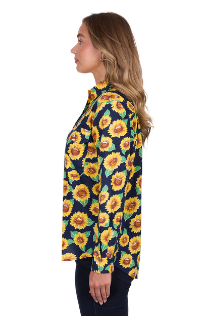 Hard Slog Women's Ally Half Placket Long Sleeve Shirt