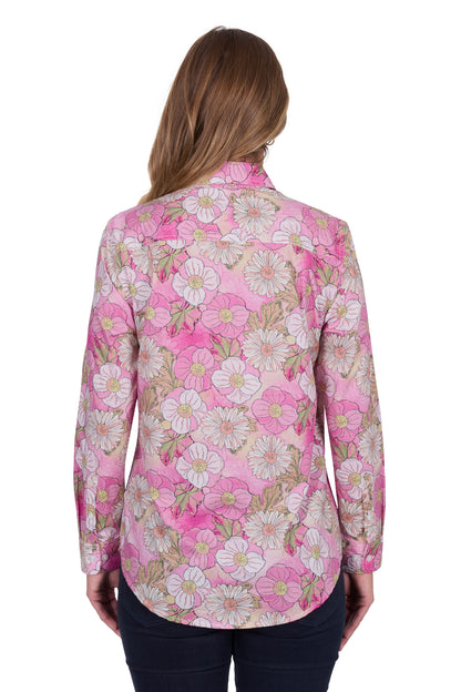 Hard Slog Women's Etta Half Placket Long Sleeve Shirt