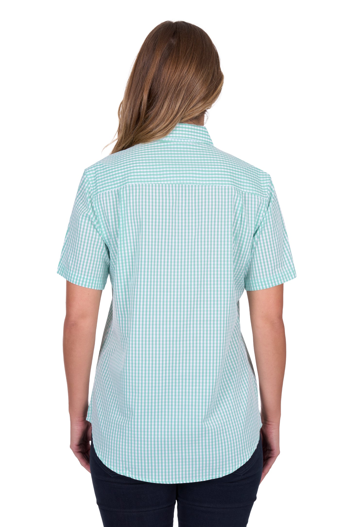 Hard Slog Women's Grace Half Placket Short Sleeve Shirt - Mint