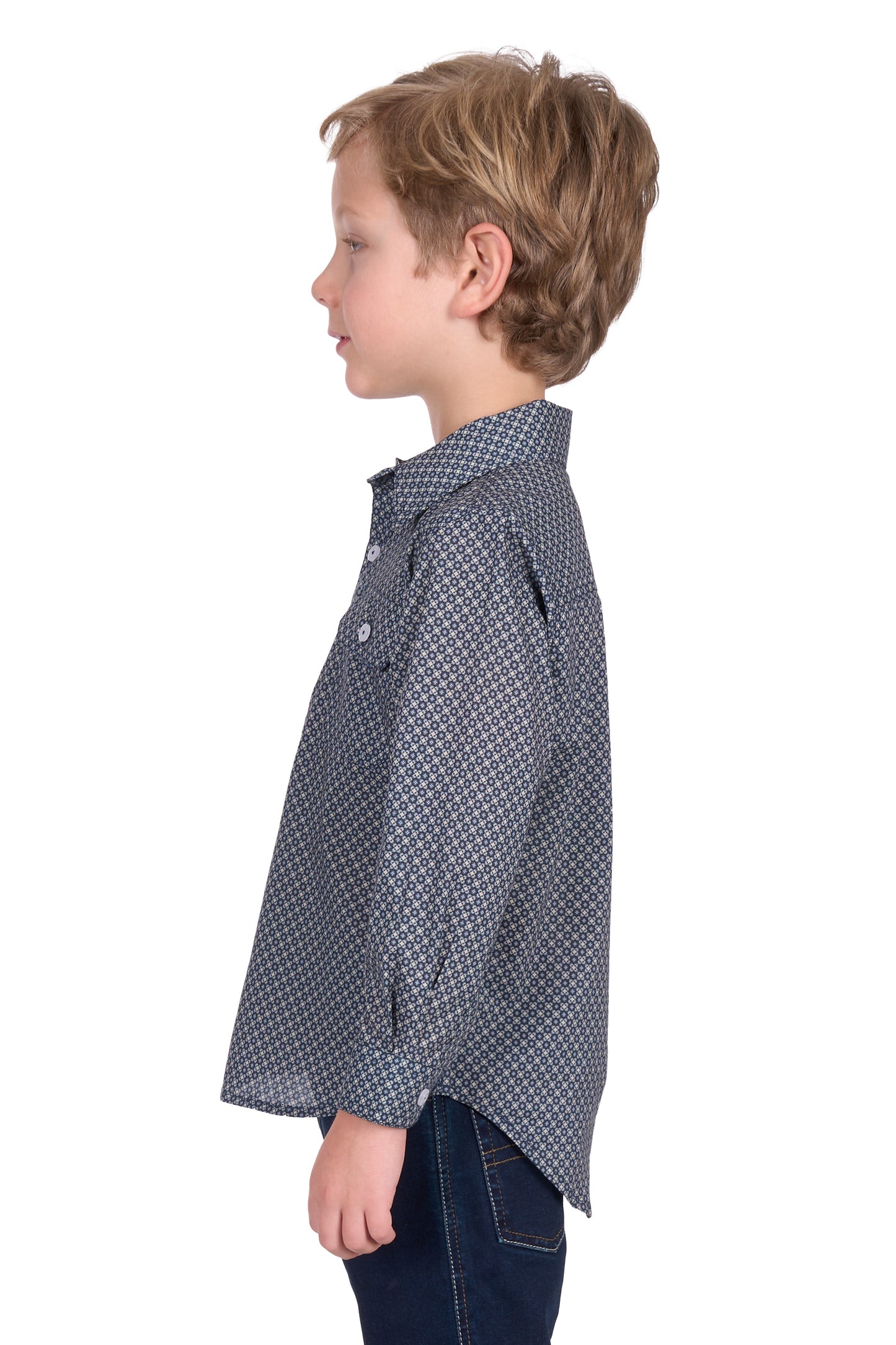 Hard Slog Kid's Tomson Half Placket Long Sleeve Shirt