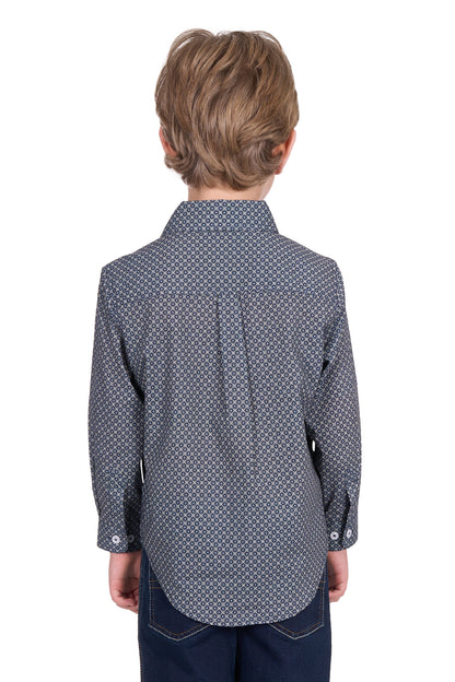 Hard Slog Kid's Tomson Half Placket Long Sleeve Shirt