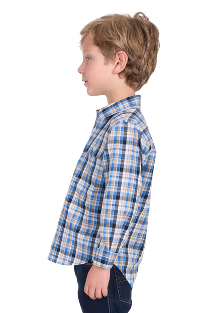 Hard Slog Kid's Gibson Half Placket Long Sleeve Shirt