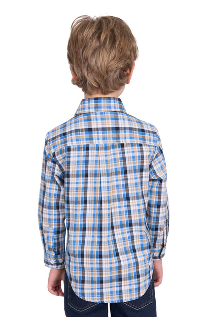 Hard Slog Kid's Gibson Half Placket Long Sleeve Shirt