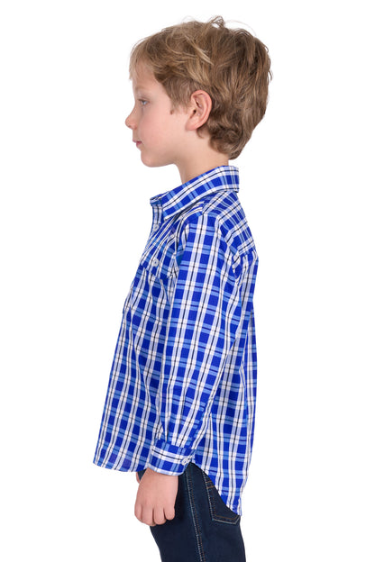 Hard Slog Kid's Levers Half Placket Long Sleeve Shirt