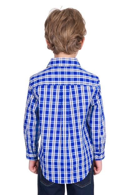 Hard Slog Kid's Levers Half Placket Long Sleeve Shirt
