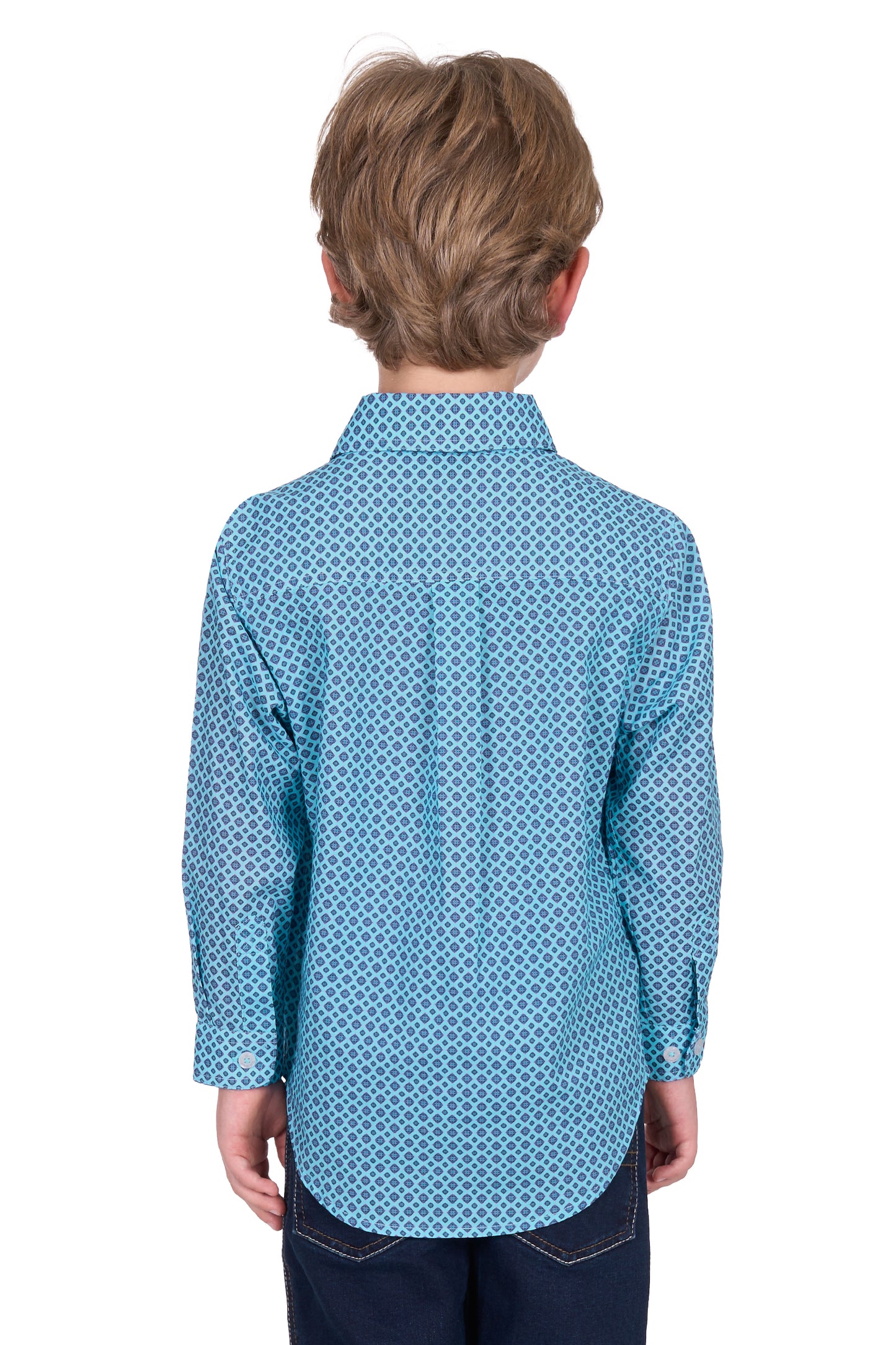 Hard Slog Kid's Lygon Half Placket Long Sleeve Shirt