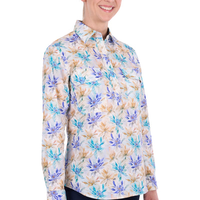 Hard Slog Women’s Meadow Half Placket Long Sleeve Shirt