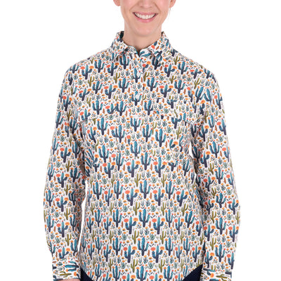 Hard Slog Women’s Alba Half Placket Long Sleeve Shirt