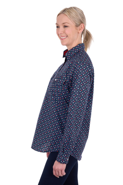 Hard Slog Women’s Fiora Half Placket Long Sleeve Shirt