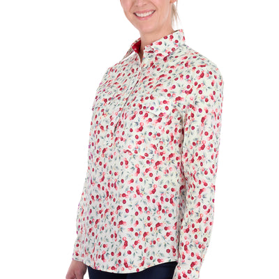 Hard Slog Women’s Clair Half Placket Long Sleeve Shirt
