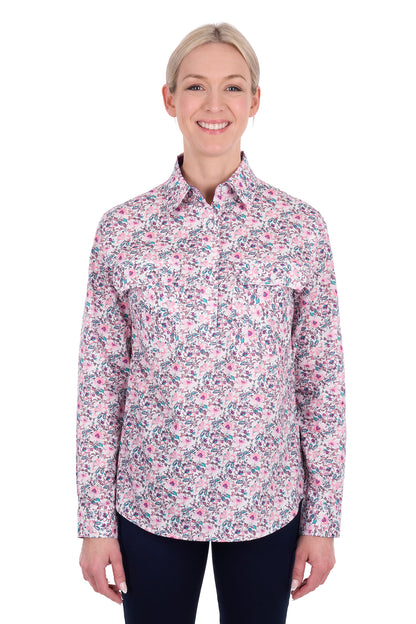Hard Slog Women’s Joyce Half Placket Long Sleeve Shirt