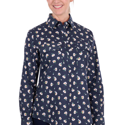 Hard Slog Women’s Joanna Half Placket Long Sleeve Shirt