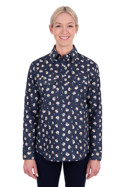 Hard Slog Women’s Joanna Half Placket Long Sleeve Shirt