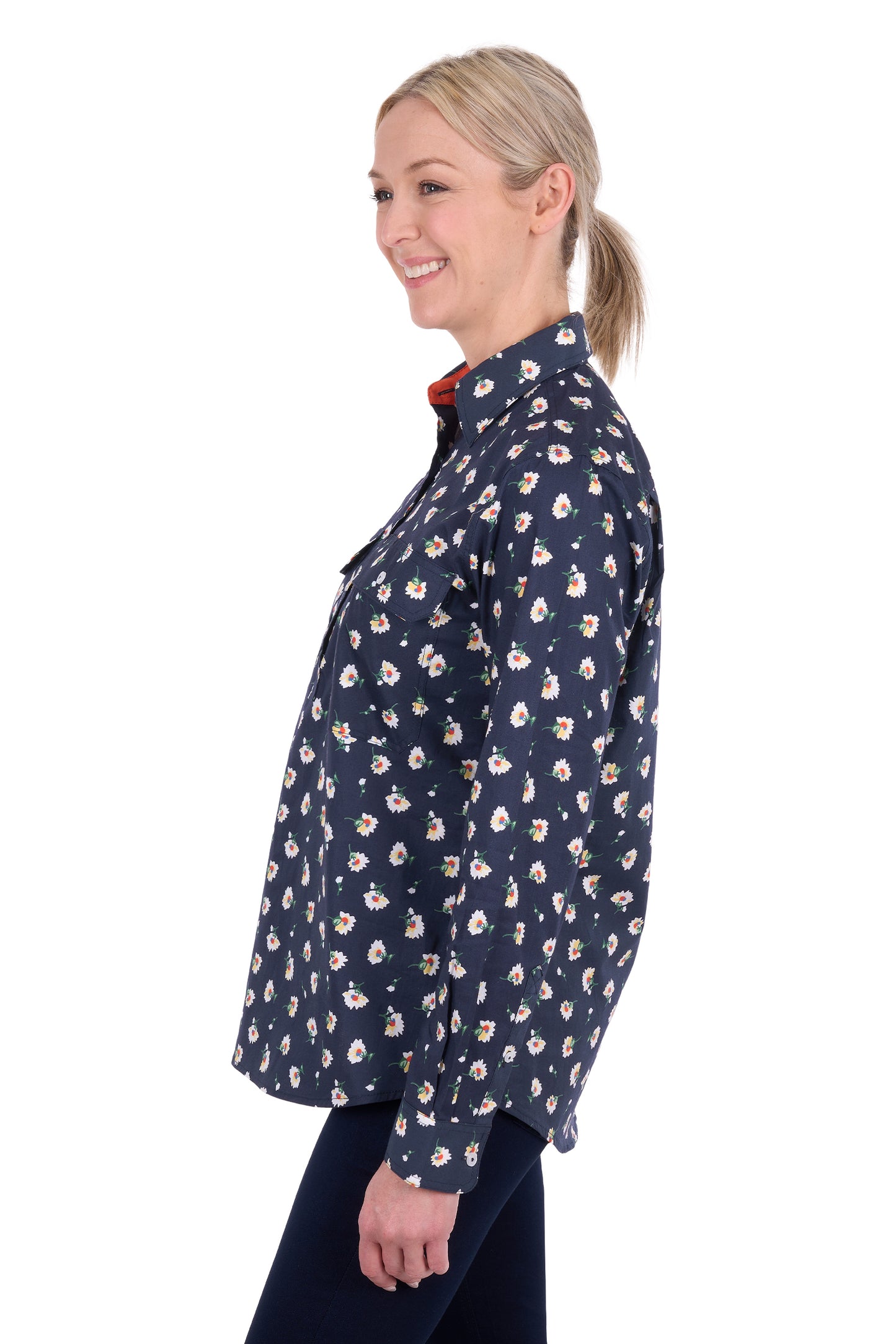 Hard Slog Women’s Joanna Half Placket Long Sleeve Shirt