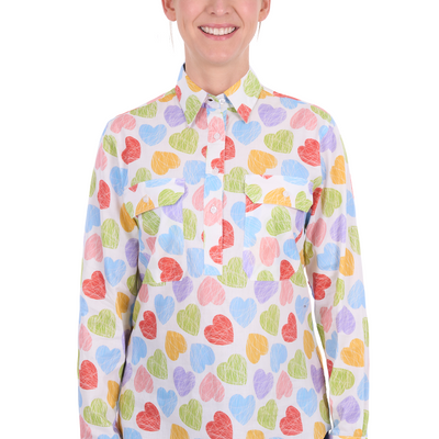 Hard Slog Women’s Polly Half Placket Long Sleeve Shirt
