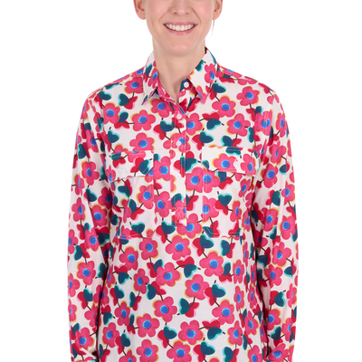 Hard Slog Women’s Lorri Half Placket Long Sleeve Shirt