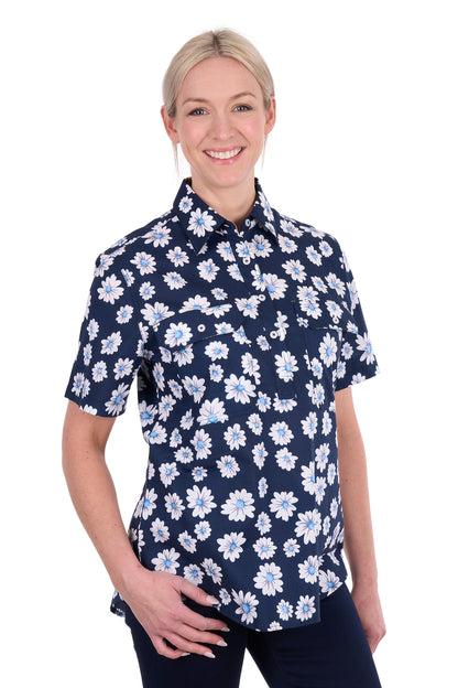 Hard Slog Women’s Cass Half Placket Short Sleeve Shirt