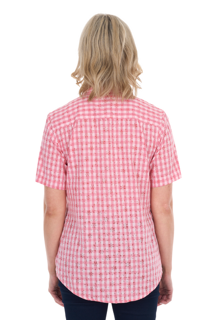 Hard Slog Women’s Raquel Half Placket Short Sleeve Shirt