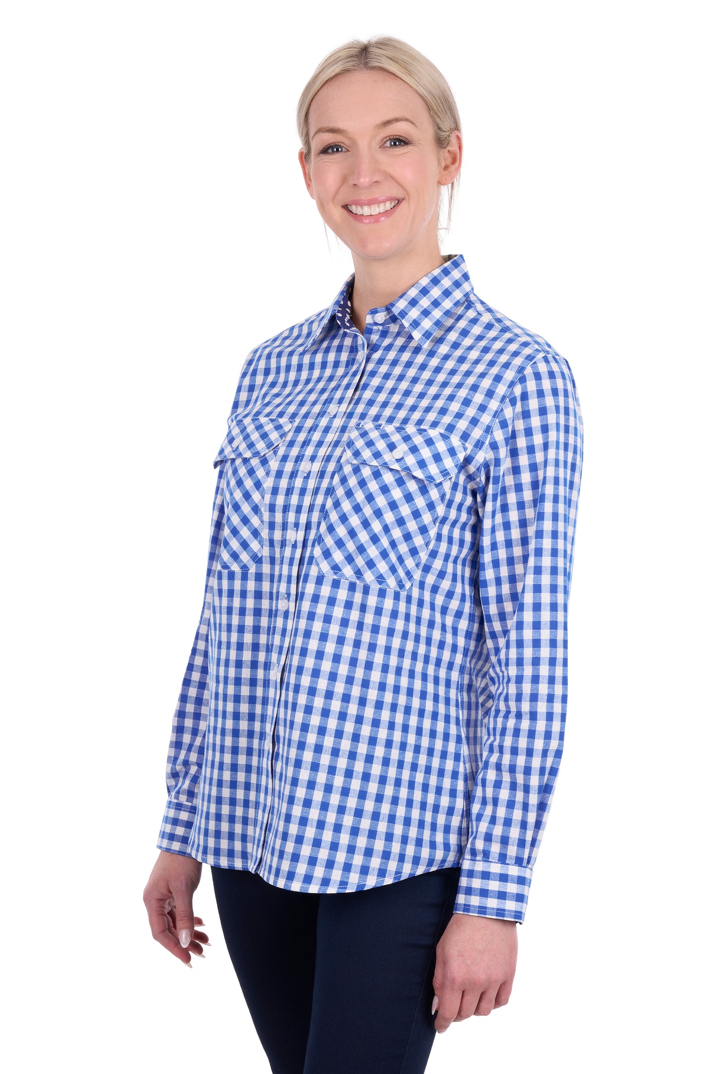 Hard Slog Women’s Rowe Full Placket Long Sleeve Shirt