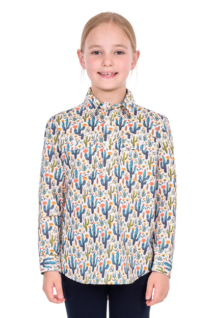 Hard Slog Kid’s Alba Half Placket Long Sleeve Shirt