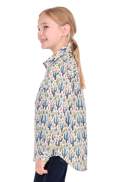Hard Slog Kid’s Alba Half Placket Long Sleeve Shirt