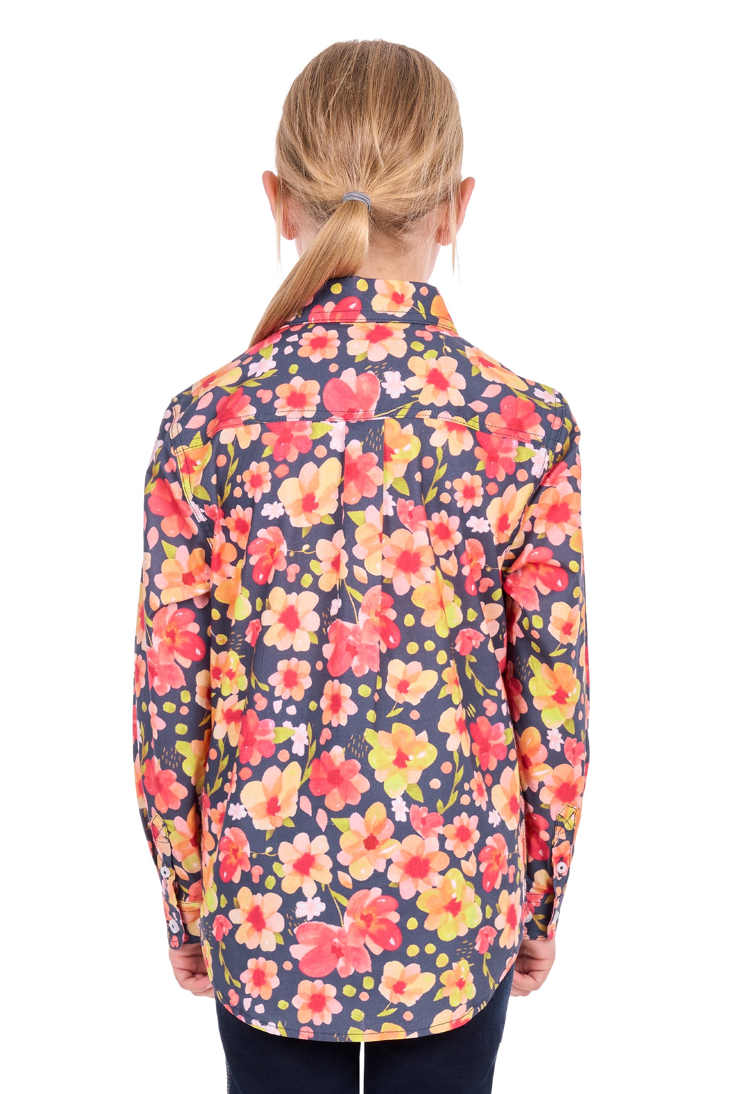 Hard Slog Kid’s Shanni Half Placket Long Sleeve Shirt