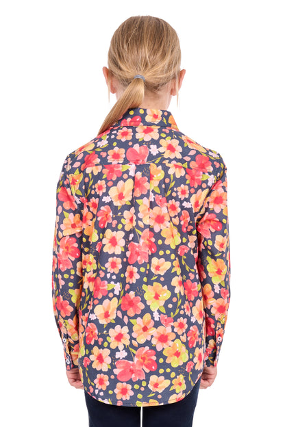 Hard Slog Kid’s Shanni Half Placket Long Sleeve Shirt