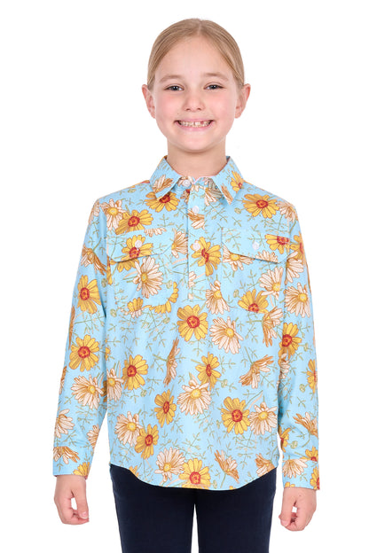 Hard Slog Kid’s Sunday Half Placket Long Sleeve Shirt