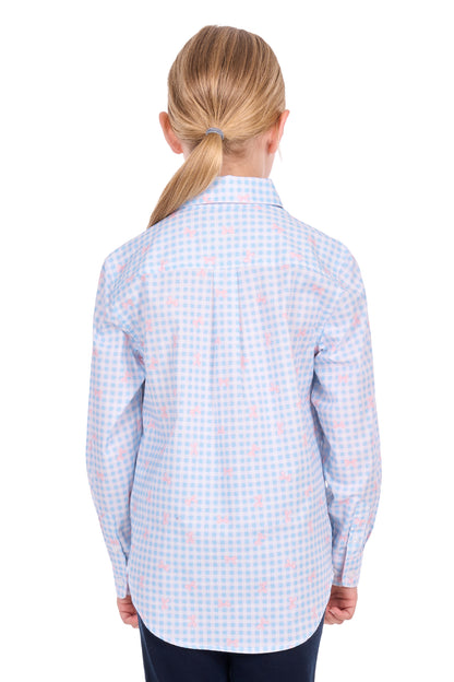Hard Slog Kid’s Lillia Half Placket Long Sleeve Shirt