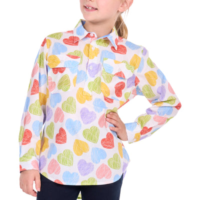 Hard Slog Kid’s Polly Half Placket Long Sleeve Shirt