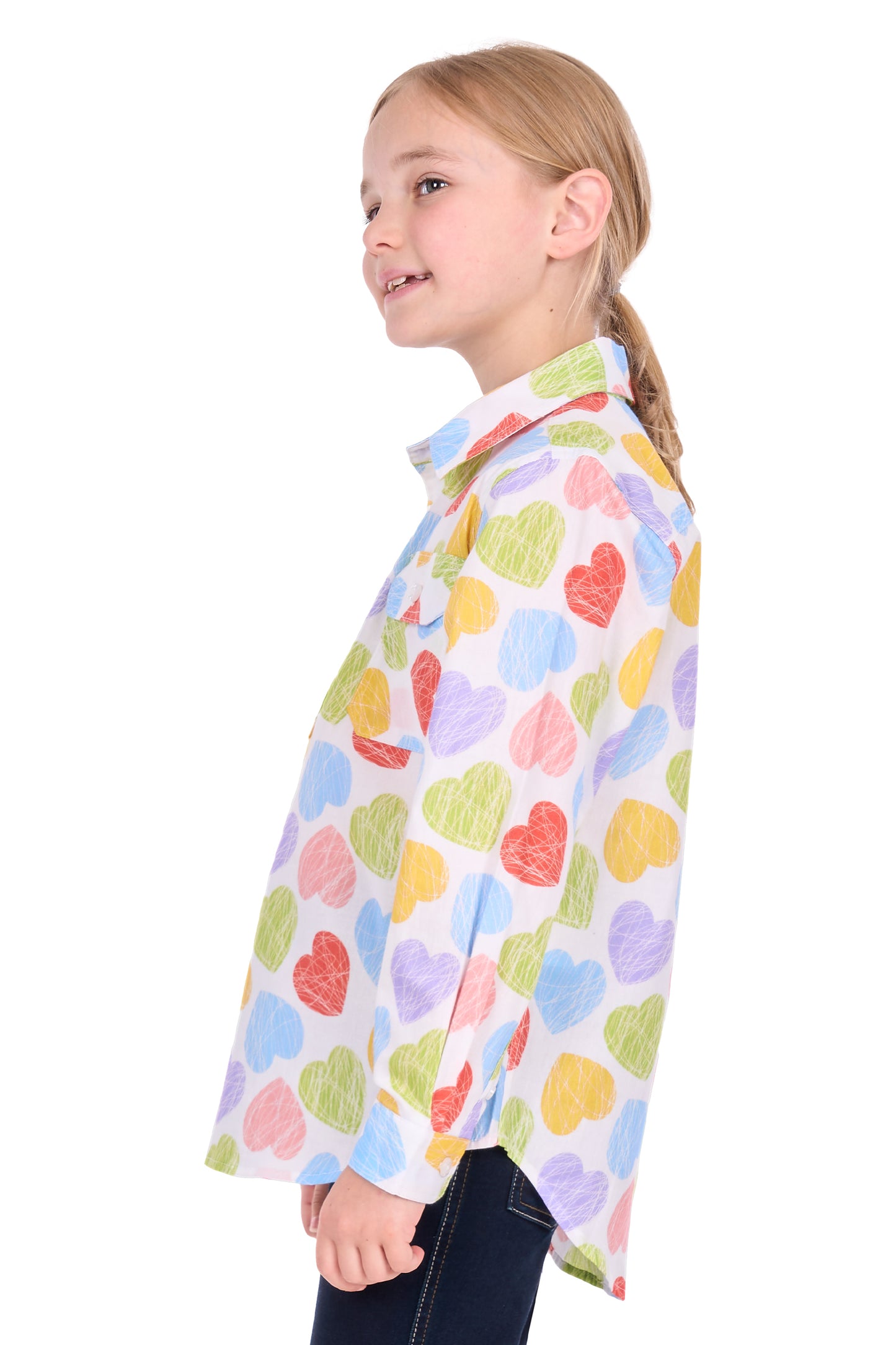 Hard Slog Kid’s Polly Half Placket Long Sleeve Shirt