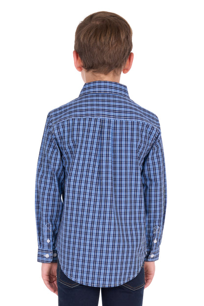 Hard Slog Kid’s Wyatt Half Placket Long Sleeve Shirt