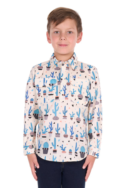 Hard Slog Kid’s Rocky Half Placket Long Sleeve Shirt