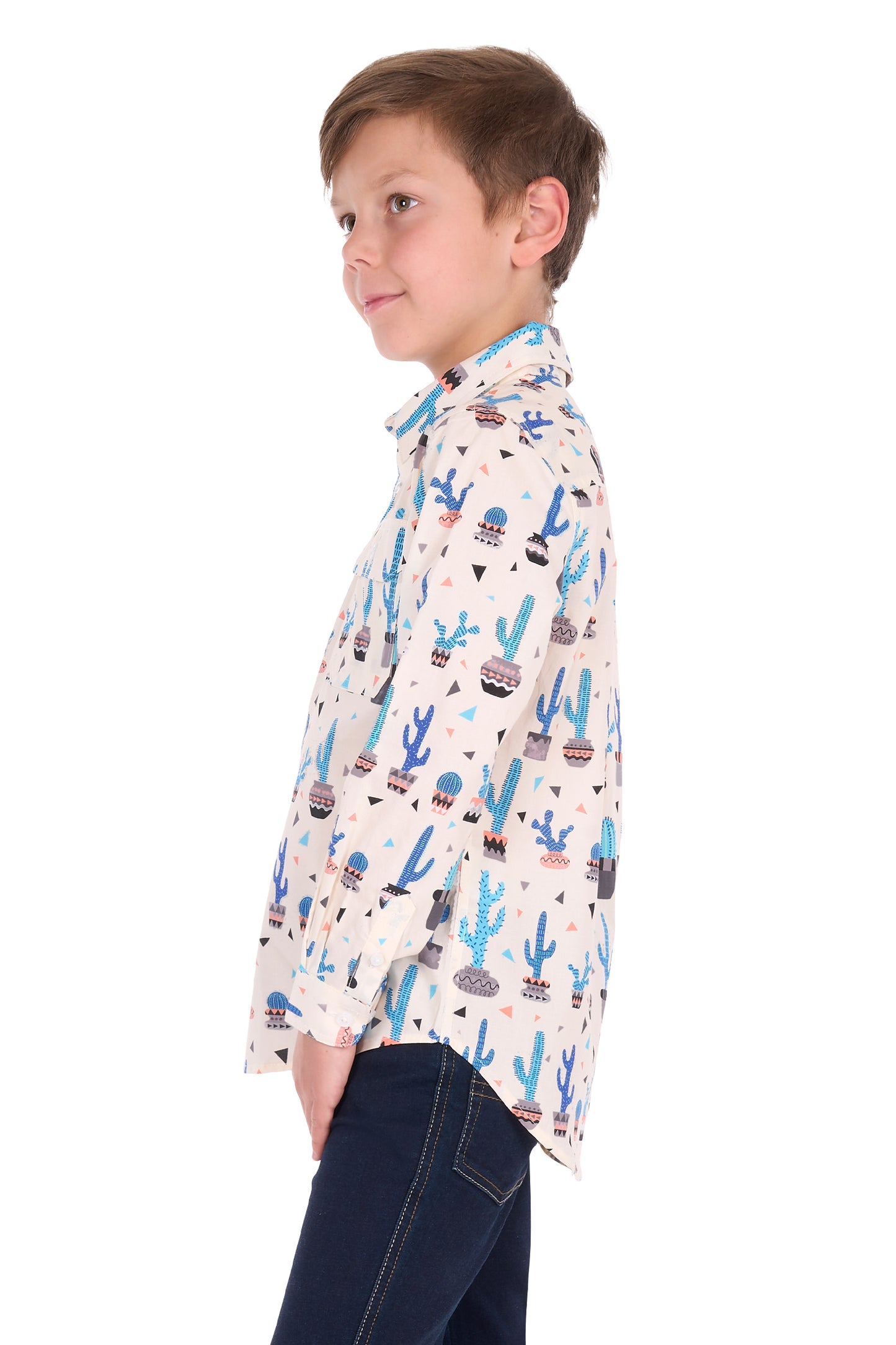 Hard Slog Kid’s Rocky Half Placket Long Sleeve Shirt